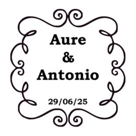 Sello de Boda Personalizado B11