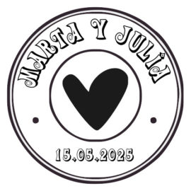 Sello de Boda Personalizado B14